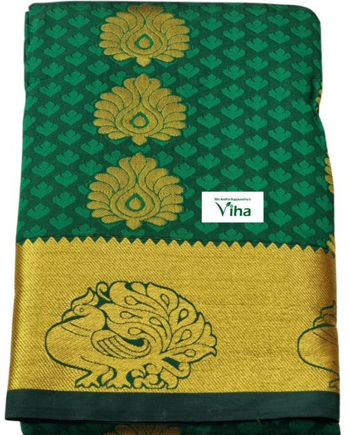 Silk Pavadai Set (Lehenga Set) with running Blouse 8+ years, folded textile