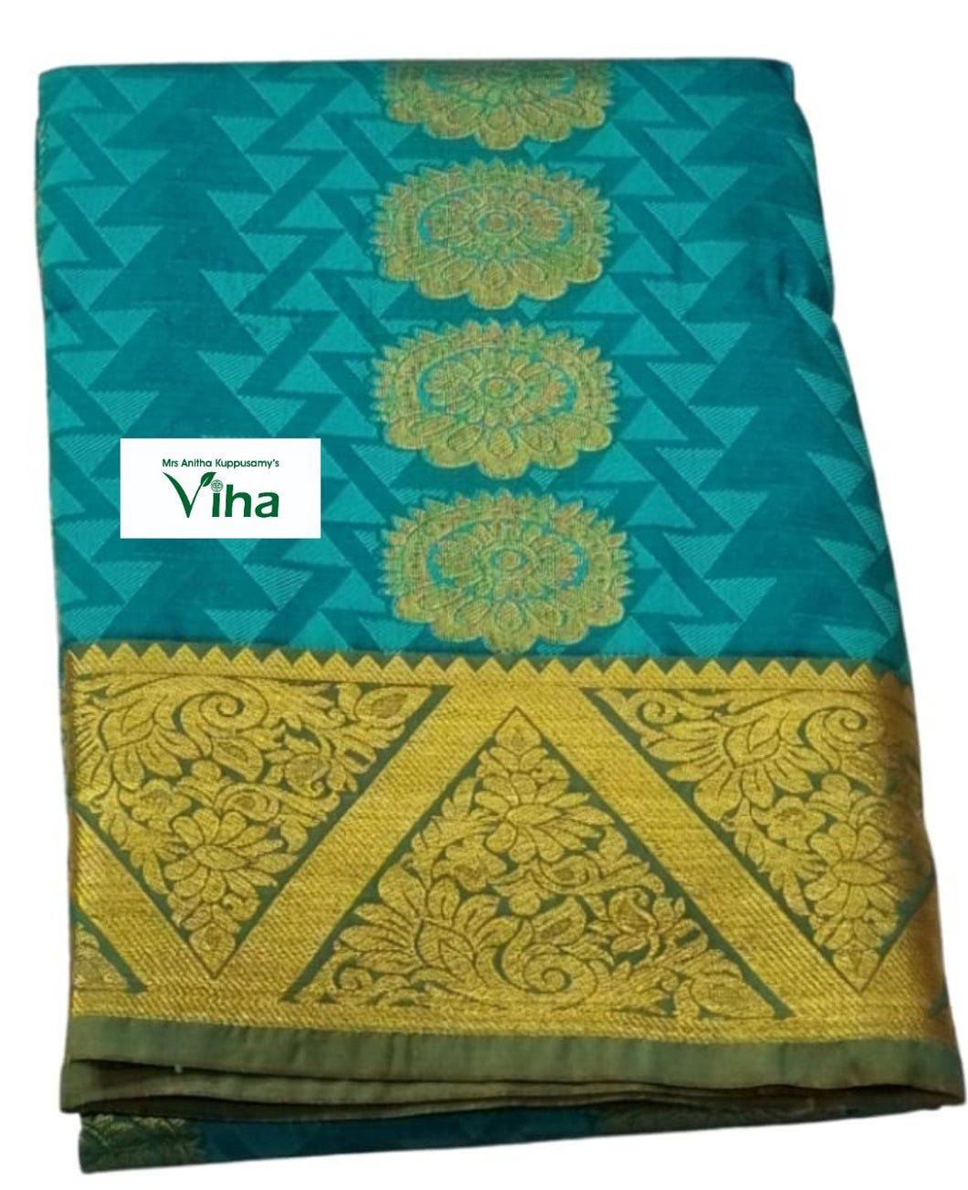 Semi Silk Pavadai with running Blouse 8 to 16 years