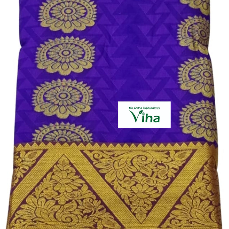 Silk Pavadai with running Blouse 8 to 16 years, folded cloth