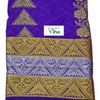 Silk Pavadai with running Blouse 8 to 16 years, geometric patterned background