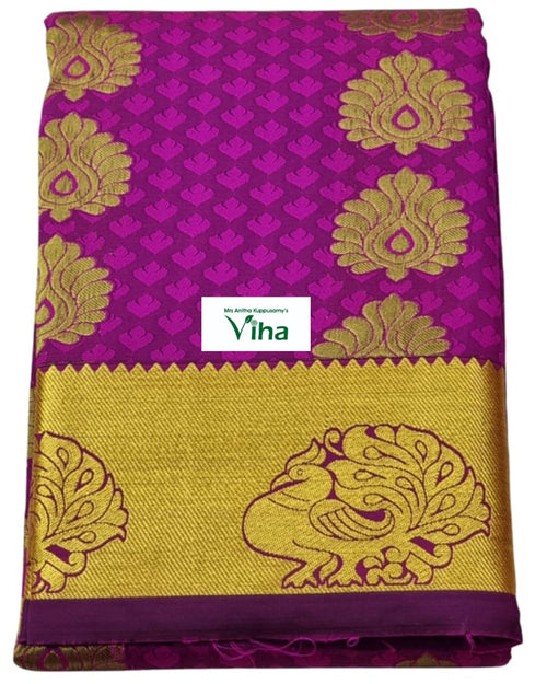 Silk Pavadai with running Blouse 8 to 16 years, folded rectangular shape