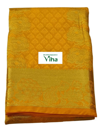 Semi Silk Pavadai with running Blouse 8 to 16 years