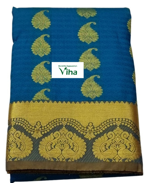 Silk Pavadai Set (Lehenga Set) with running Blouse 8 to 16 years, folded fabric