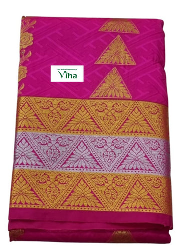 Semi Silk Pavadai with running Blouse 8 to 16 years