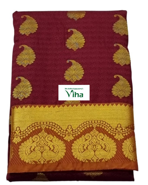 Silk Pavadai with running Blouse 8 to 16 years, folded rectangular cloth