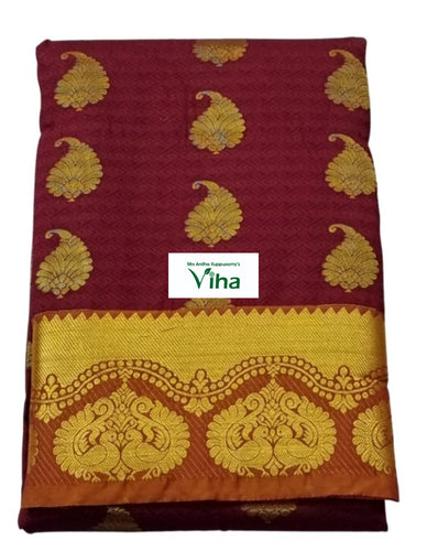 Semi Silk Pavadai with running Blouse 8 to 16 years