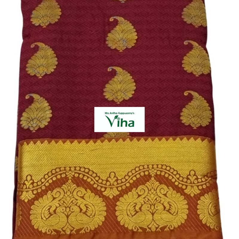 Silk Pavadai with running Blouse 8 to 16 years, folded rectangular cloth