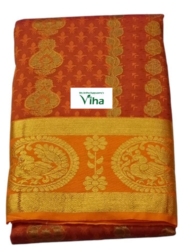 Semi Silk Pavadai with running Blouse 8 to 16 years