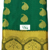 Silk Pavadai with running Blouse 8 to 16 years, peacock motifs in border