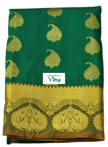 Semi Silk Pavadai with running Blouse 8 to 16 years