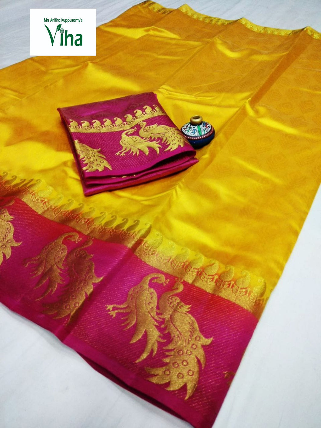 Tussar Silk Saree with blouse