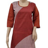 American Crepe Kurti Size :- XXL with scoop neckline and three-quarter sleeves