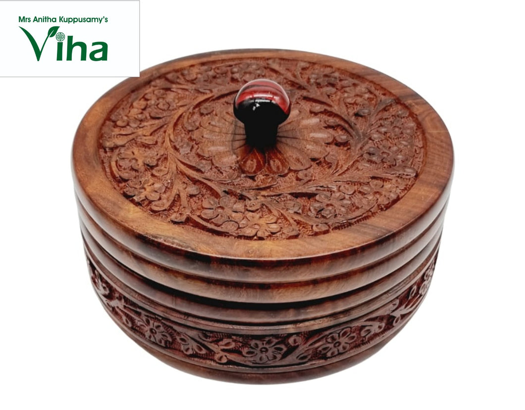 Wooden Chapati Box | Multi Purpose Wooden Box