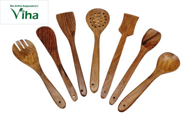 Wooden Spatula set of 7 pieces