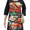 American Crepe Kurti Size :- XL with scoop neckline and three-quarter sleeves