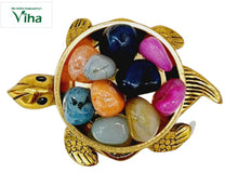 Tumble tortoise Yantra with healing stones