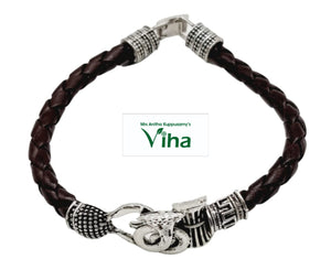 Faux Leather Nag Bracelet (Kada)