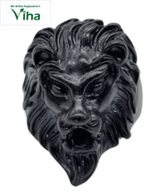 Lion Face Metal Ring Size - 22