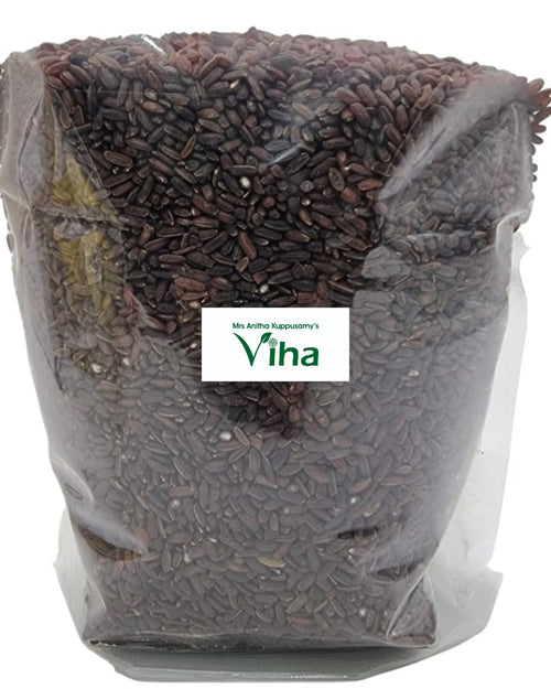 Kudavazhai Rice, in clear plastic packaging