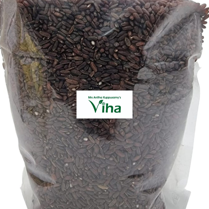 Kudavazhai Rice, in clear plastic packaging