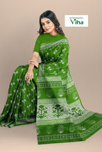 Pure Mulmul Printed Cotton Saree with Blouse