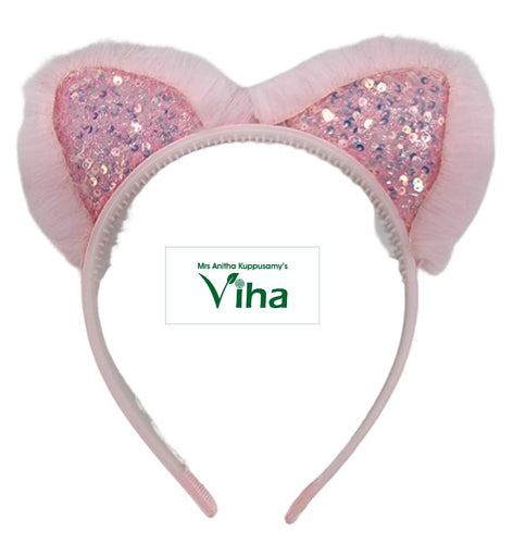 Rabbit Ear Glitter Chumki Hair Band