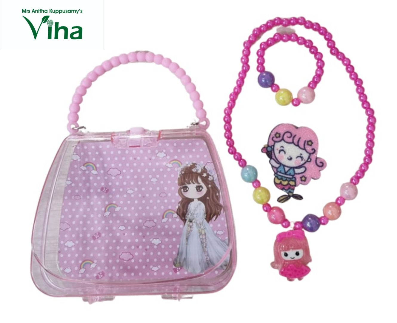 Buy ToniQ Barbie Pink Enamel Heart Tree & Purse Bracelet - Set of 4 Online  At Best Price @ Tata CLiQ