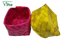 Multi Color Palm Woven Box for all purpose