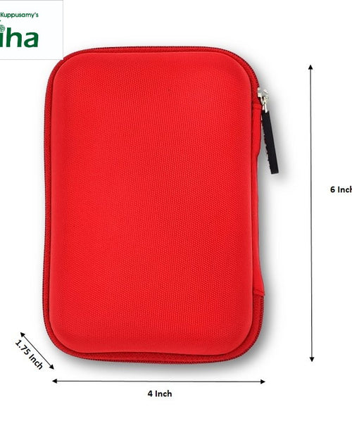 Portable Gadget Organizer Pouch, with a zipper closure and rounded corners
