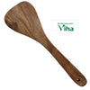 Wooden Spatula / Dosai Karandi / Wooden Spoon, brown wooden spatula with grain texture and one circular handle hole