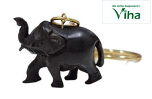 Ebony Wood Elephant Keychain / Karungali Kattai Elephant Keychain