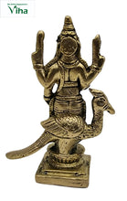 Murugar Statue Brass 4" inches