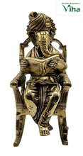 Reading Ganesha Brass