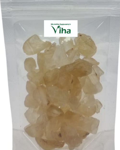 Badam Pisin in a transparent plastic pouch