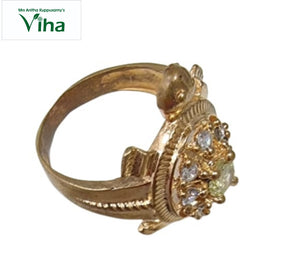 ﻿Aimpon Ring | Panchaloha Ring | Five Metals Ring | Impon Jewellery | Ring 

Size :- 22

 