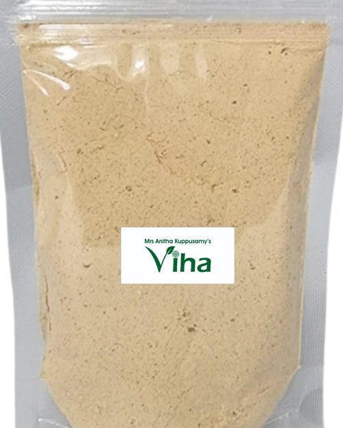 Homemade Mudakkathan Idli Powder | Balloon Vine Leaf Idli Powder in a clear plastic pouch