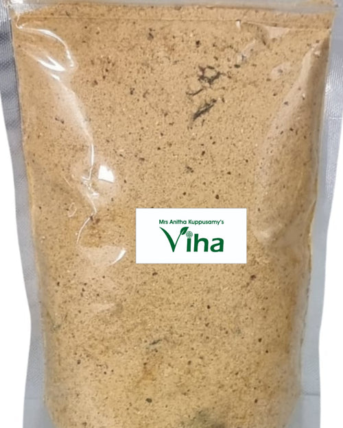 Homemade Instant Adai Mix Powder in a resealable pouch