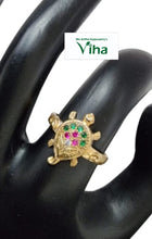 Impon Ring | Impon Multi Colour Stone Tortoise Ring