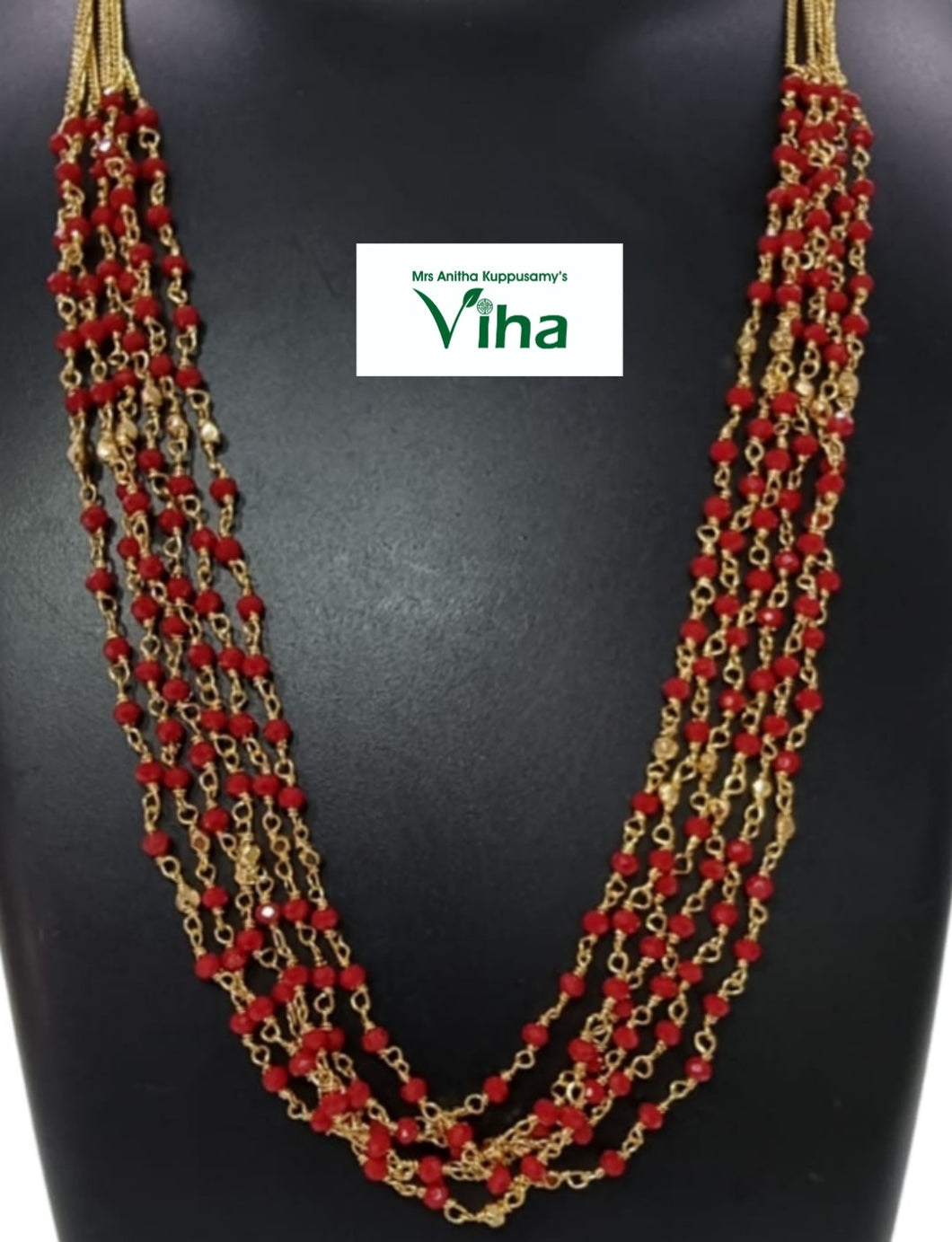 Impon Red Beads Chain