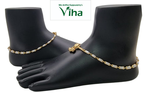 ﻿Impon Anklets | Impon Payal (Kolusu) | Panchaloha | Size - 10.5
