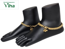 ﻿Aimpon Anklets,Payal (Kolusu) Small Size for 12 year Girls | Impon Anklets | Panchaloha Anklets (Kolusu) | Five Metals Anklets