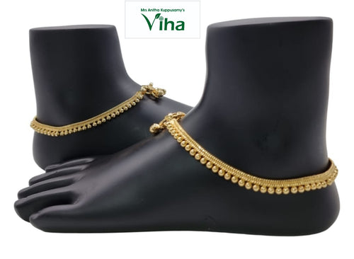 Impon Anklets | Impon Payal | Impon Kolusu | Size - 10.5