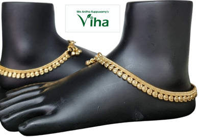Impon Anklets (Kolusu) | Impon Jewellery | Panchaloha | Size - 10