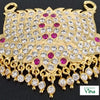 Impon Pendant with a lotus shape and dangling elements
