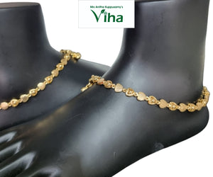 Impon Anklets,Payal | Panchaloha | Size - 10"inches  