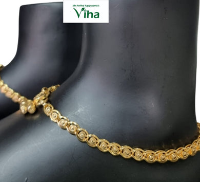 Impon Anklets (Kolusu) | Impon Jewellery | Size - 10