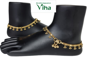 Impon Anklets (Payal) | Panchaloha | Impon Jewellery