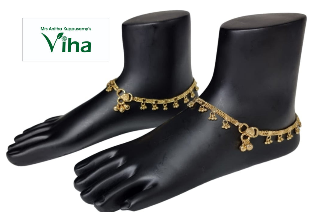 Impon Anklets (Payal) | Panchaloha | Impon Jewellery