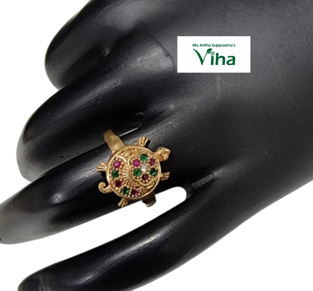 Aimpon Ring | Impon Ring | Panchaloha Ring | Five Metals Ring | Panchadhatu Jewelleries | Panchaloha jewelleries | Impon Jewelleries Size:-10