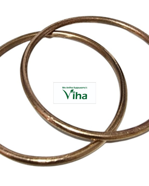 Impon Bangles, thin band with two interlocking rings